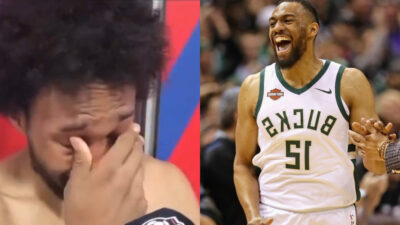 Jabari Parker breaks down in tears