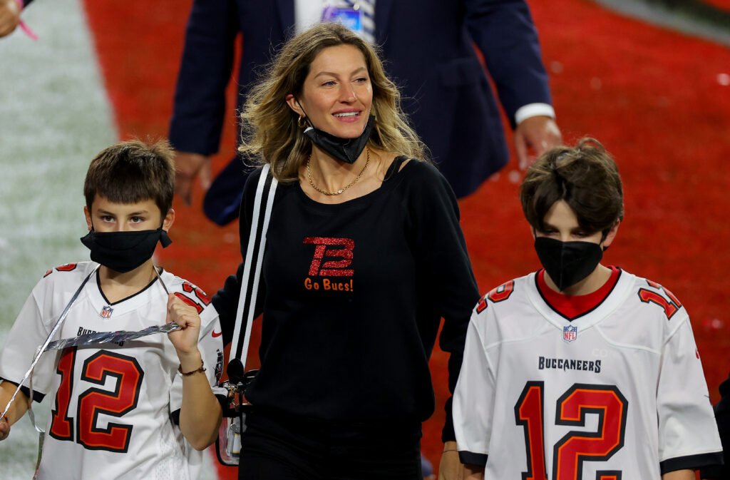 Gisele Bundchen with Tom Brady's kids