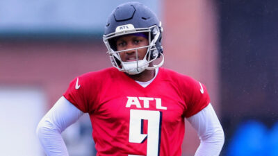 Michael Penix Jr. in Falcons gear