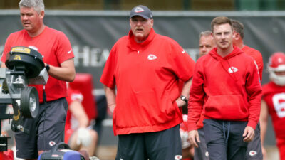 Andy Reid at Chiefs OTAs