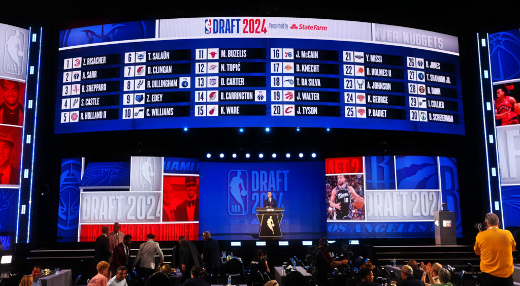 Adam Silver speaking at 2024 NBA Draft