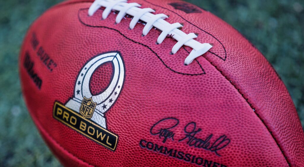 A football from the Pro Bowl. Former Pro Bowler Darren Waller is expected to retire from the NFL.