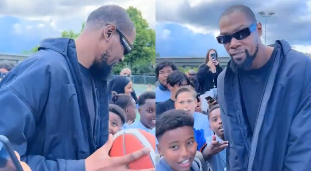 Kevin Durant visits Sweden