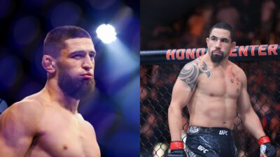 Khamzat Chimaev and Robert Whittaker