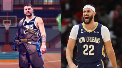 Larry Nance Jr. reacts to Doncic art