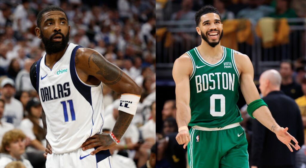 “Most Talented Guy I’ve Ever Seen”- Jayson Tatum Commends Former Teammate Kyrie Irving Ahead of NBA Finals