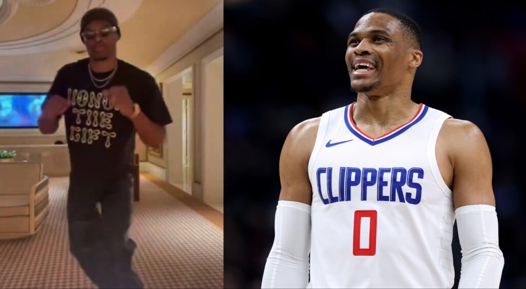 Social Media Is Stunned Over Russell Westbrook’s Classy Dance Moves to New Song ‘Can’t Get In’