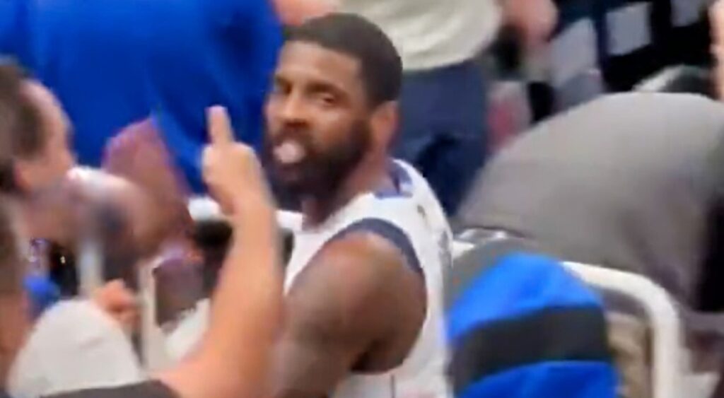 Everyone Is Saying The Same Thing About Kyrie Irving’s Gestures Towards Boston Celtics Fans After Mavs’ Game 2 Loss