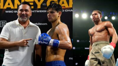 Oscar De La Hoya, Ryan Garcia and Devin Haney