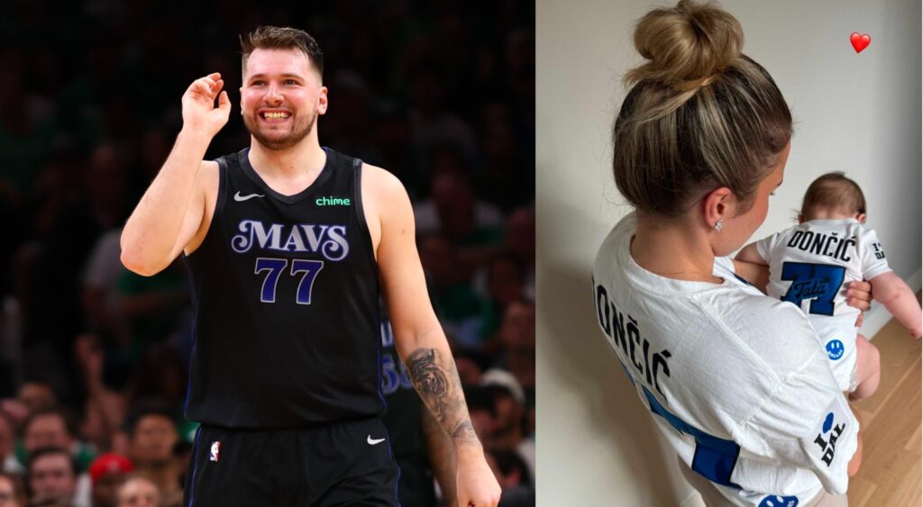 Luka Doncic’s Fiancee Anamira Goltes and Baby Gabriela Captured Hearts in Adorable Jersey Snap