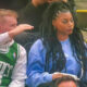 Celtic fan sitting next to Taylor Rooks