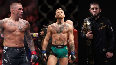 Dustin Poirier, Conor McGregor, and Isla Makhachev