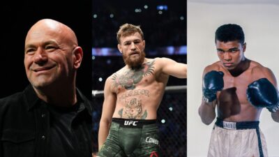 Dana White, Conor McGregor, and Muhammad Ali