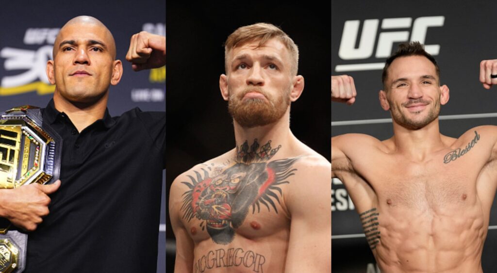 Alex Pereira, Conor McGregor and Michael Chandler