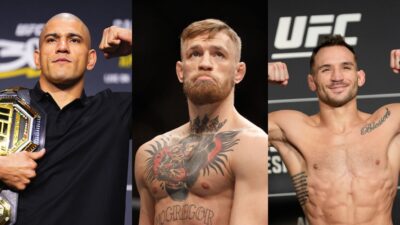 Alex Pereira, Conor McGregor and Michael Chandler