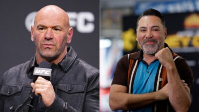 Dana White and Oscar De La Hoya