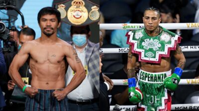Manny Pacquiao and Mario Barrios