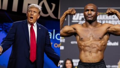 Donald Trump and Kamaru Usman