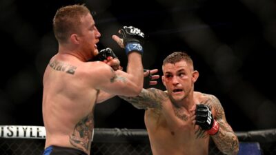 Dustin Poirier and Justin Gaethje