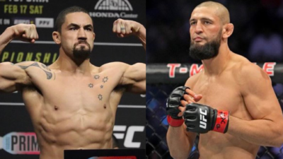 Khamzat Chimaev and Robert Whittaker