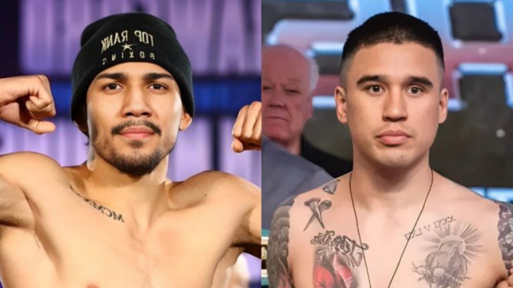 Teofimo Lopez and Steve Claggett