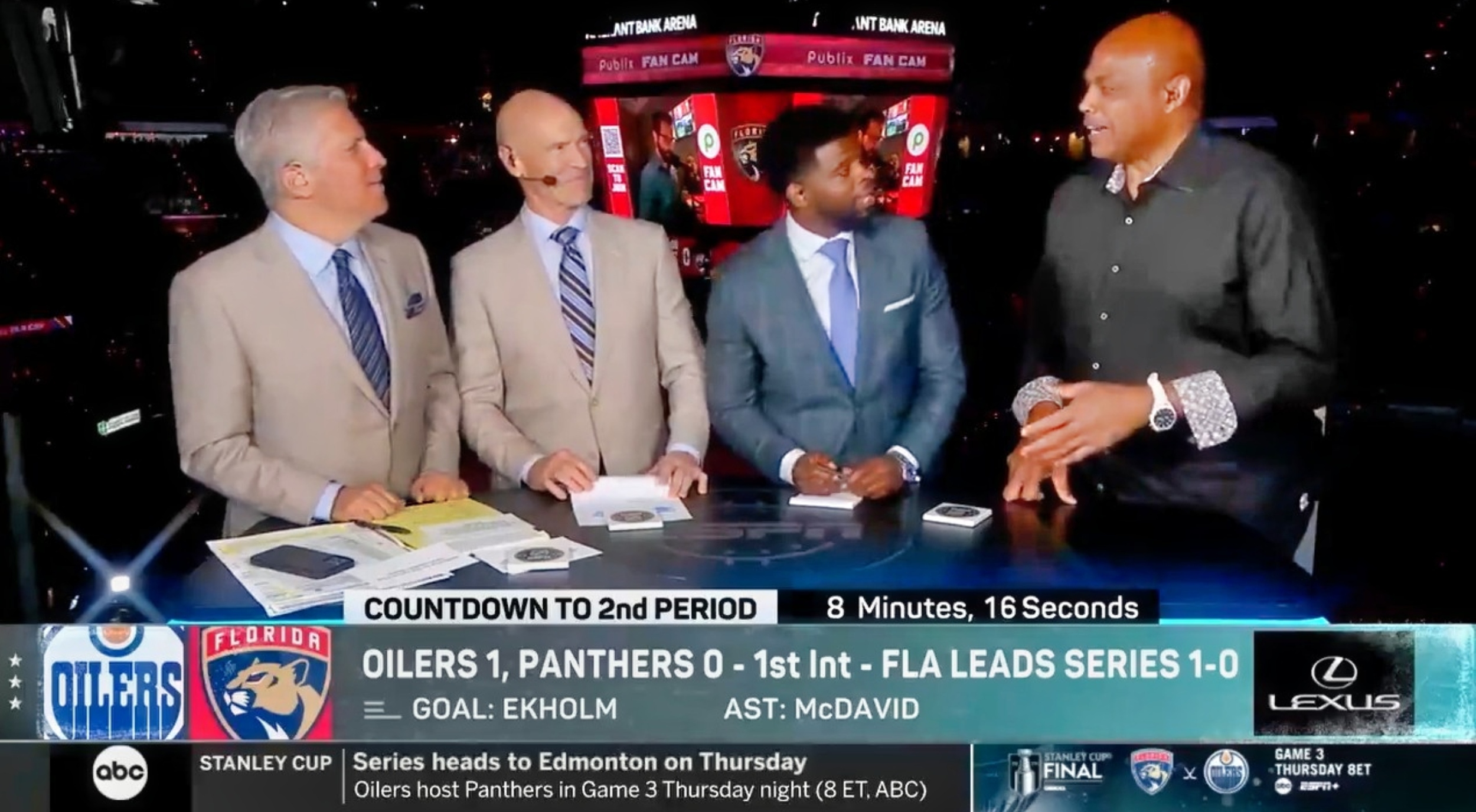 VIDEO: Charles Barkley Embarrasses NHL Legend Mark Messier Over $5,000 Debt He Owes & His Concerns About Being Unemployed During Live Stanley Cup Final Game 2 Broadcast