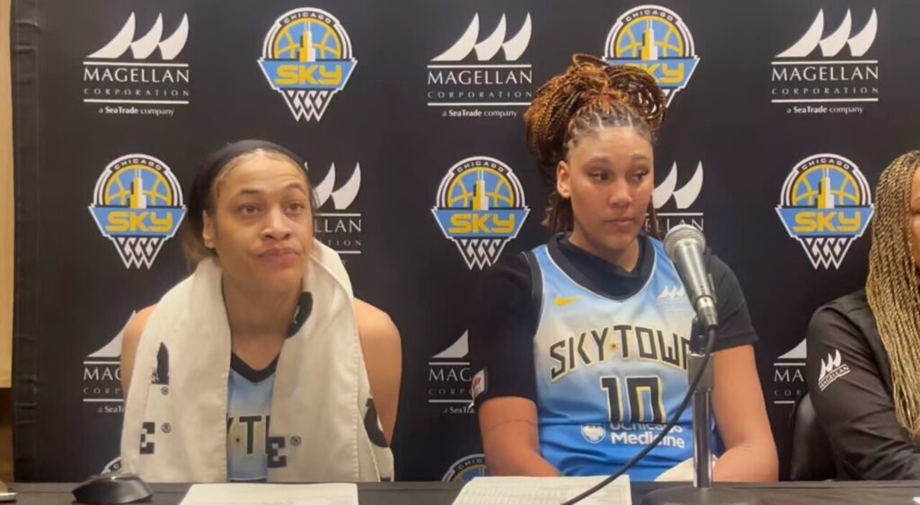 VIDEO: Chicago Sky Guard Had A Very Rude Answer For Reporters After Being Questioned About Her Foul On Caitlin Clark