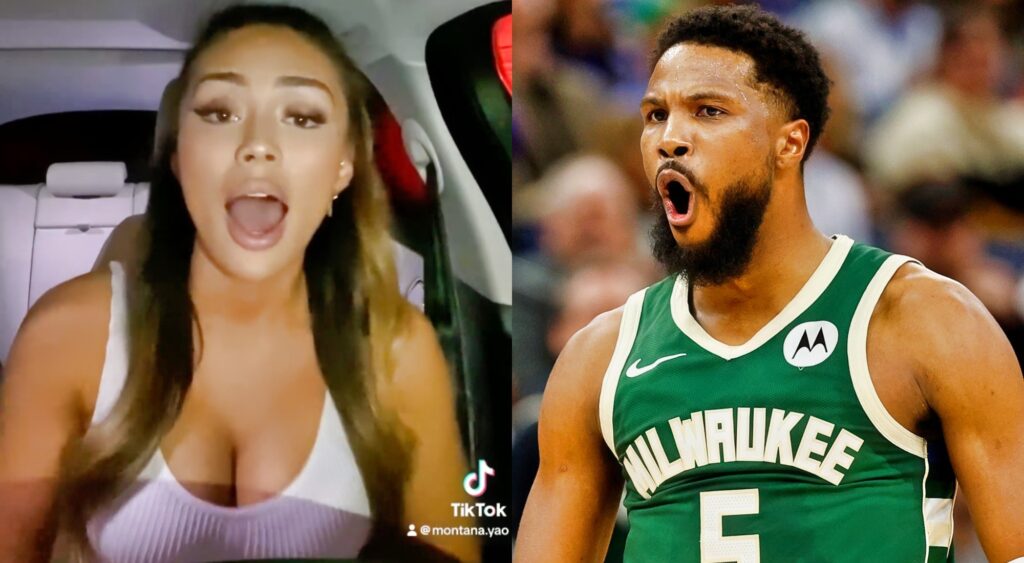 Malik Beasley reacts to wife Montana Yao