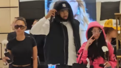 Karl-Anthony Towns and Woods were seen shopping