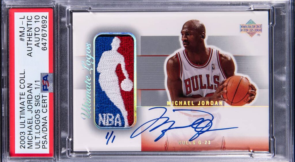 Michael Jordan’s Signed Game-Used Logoman Patch Card Sells For Record $2.9 Million At Goldin Auction And Has Left Serena Williams’ Husband Lost For Words