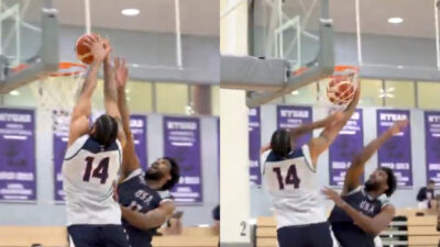 Anthony Davis Posterizes Joel Embiid