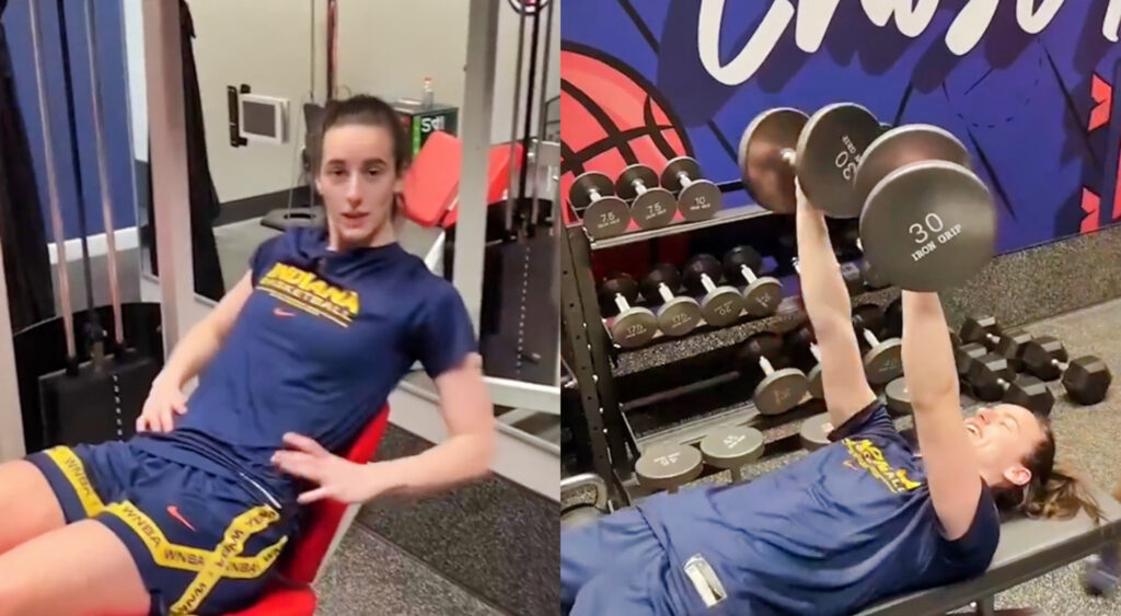 VIDEO: Caitlin Clark Got Embarrassed In The Weight Room After Joining ...