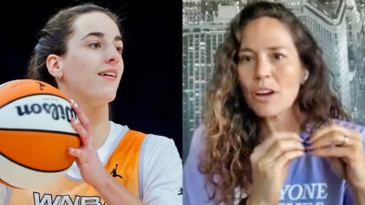 Photos of Caitlin Clark and Sue Bird