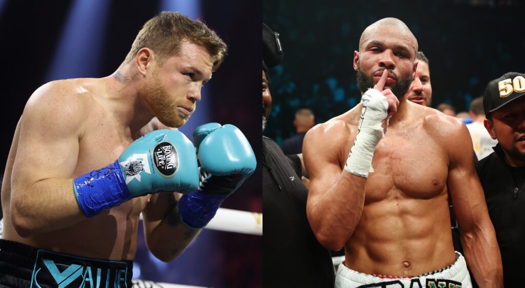 Canelo Alvarez and Chris Eubank Jr