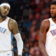 Paul George y Carmelo Anthony comparten su experiencia en el viaje de Thunder