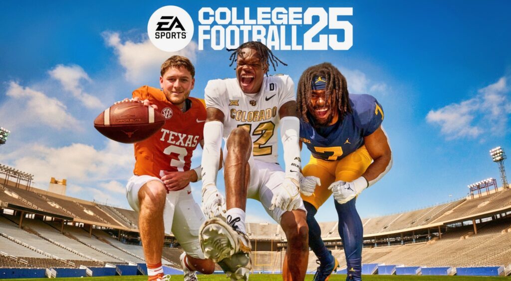 Cover of College Football 25 video game.