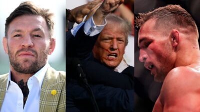 Conor McGregor, Donald Trump and Michael Chandler