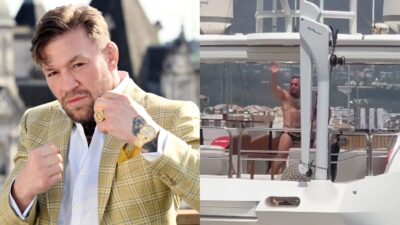 Conor McGregor Spending time in yacht