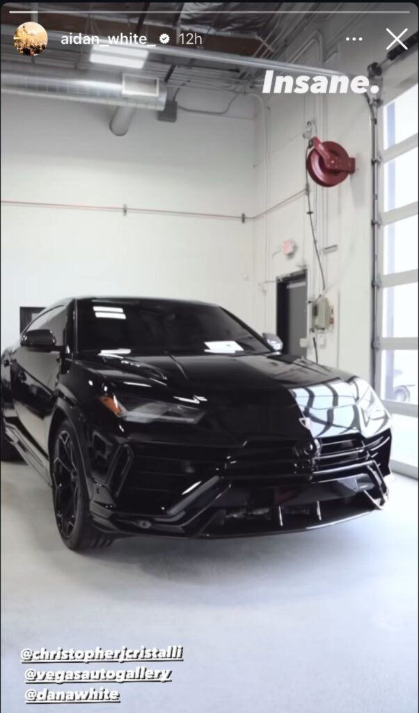 Dana White's Son Aidan White's New Custom Lamborghini