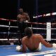 Derek Chisora knocks down Joe Joyce