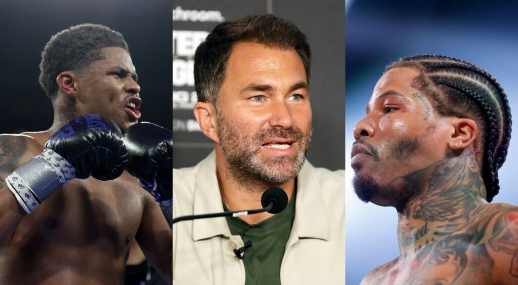 Eddie Hearn, Shakur Stevenson and Gervonta Davis