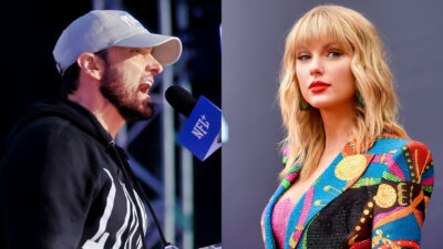 Photos of Eminem and Taylor Swift