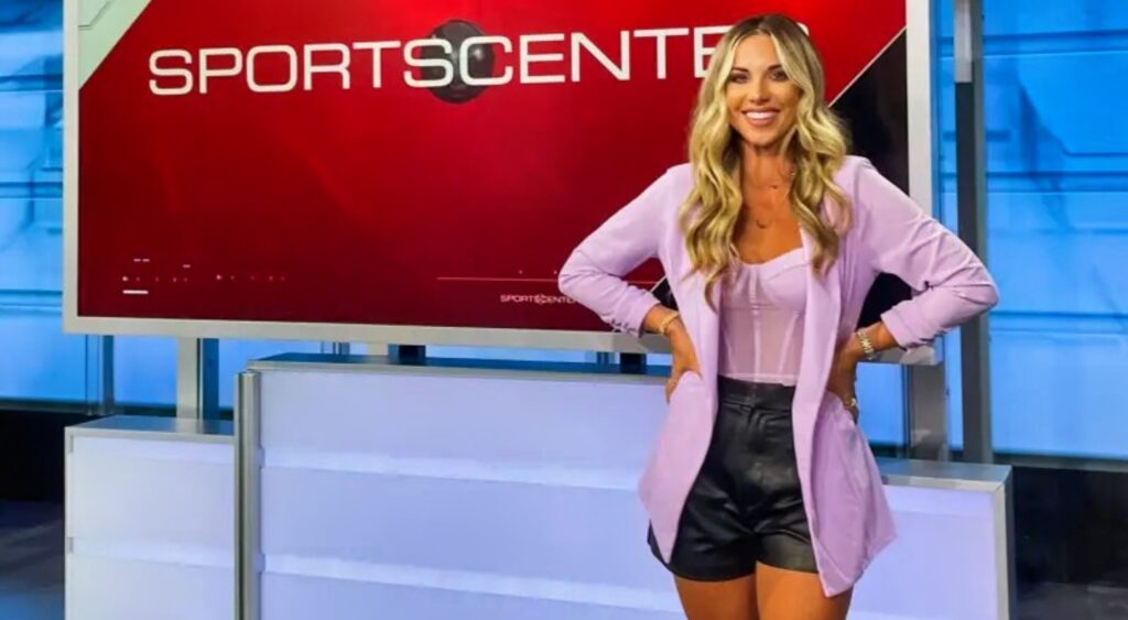 Erin Dolan posing on SportsCenter