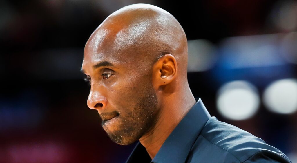 Kobe Bryant in black suit