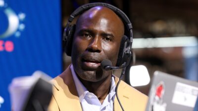 Terrell Davis during interview