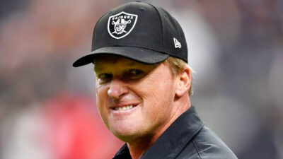 Jon Gruden snarling