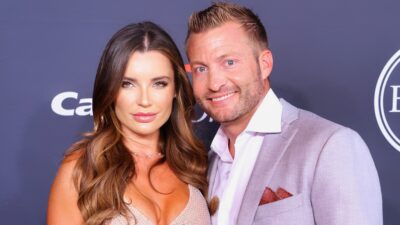 Sean McVay posing with Veronika Khomyn