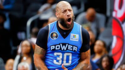 Royce White in power uniform in the Big3