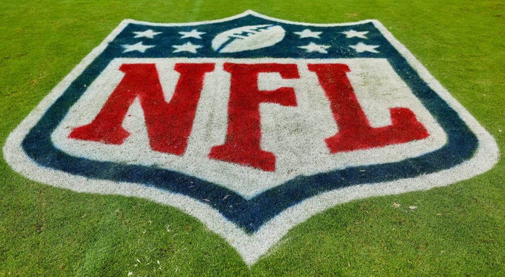 NFL logo on field