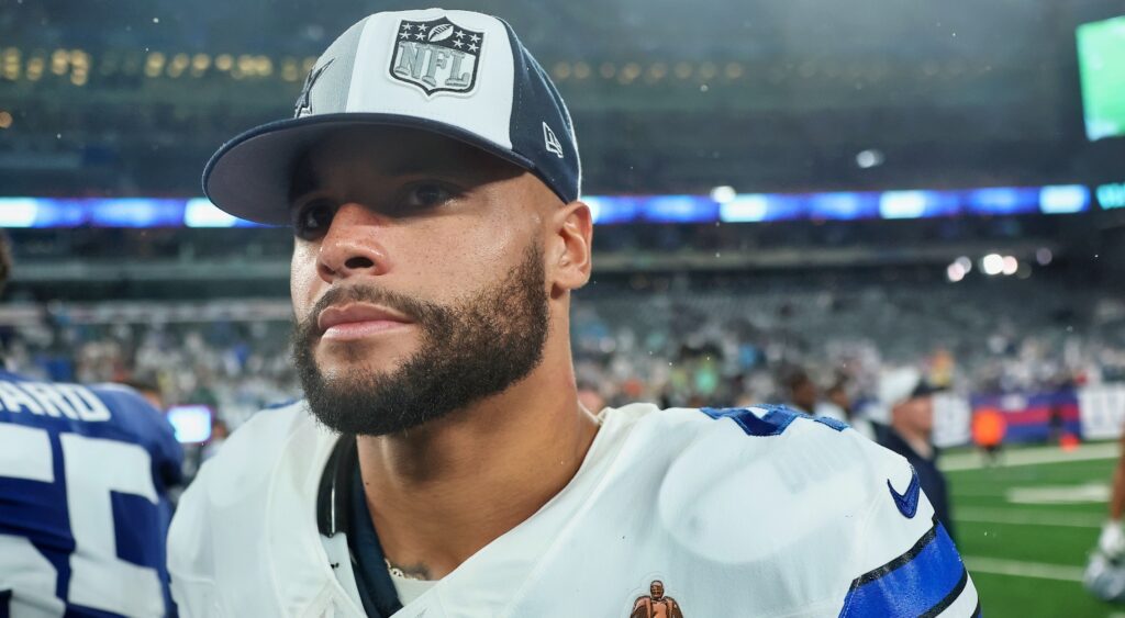 Dallas Cowboys QB Dak Prescott in uniform